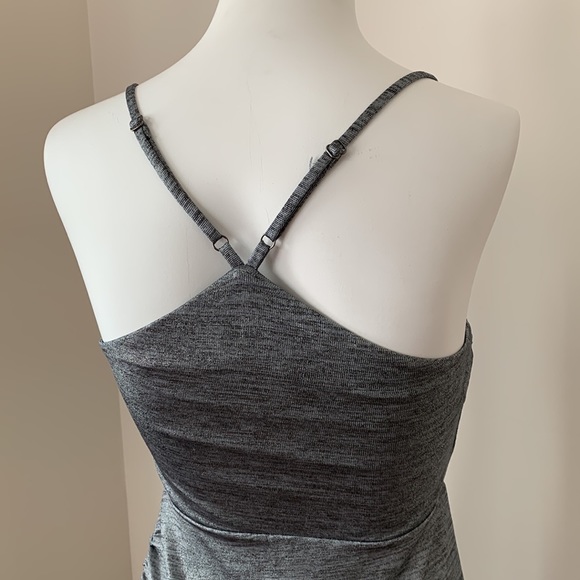 BCBGeneration ⎮ Silver shimmer asymmetrical bodycon dress - Picture 6 of 10